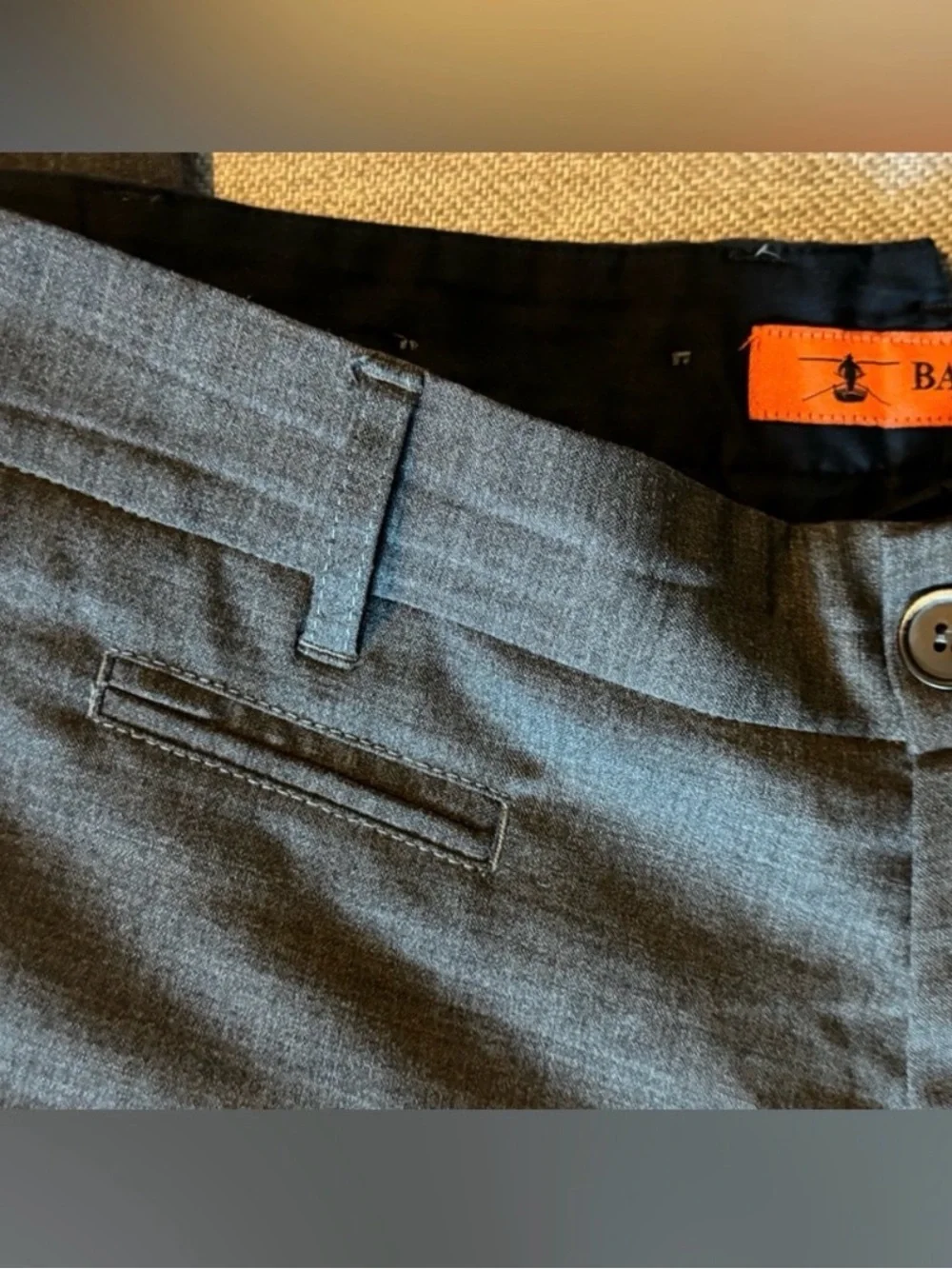 Barena Spring/Summer Wool Blend Gray Dress Pants, Slim Fit - Size 50 (M/L)